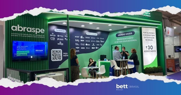Abraspe apresenta ecossistema de plataformas educacionais na Bett Brasil 2026