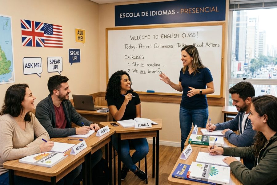 melhores cursos de inglês presenciais