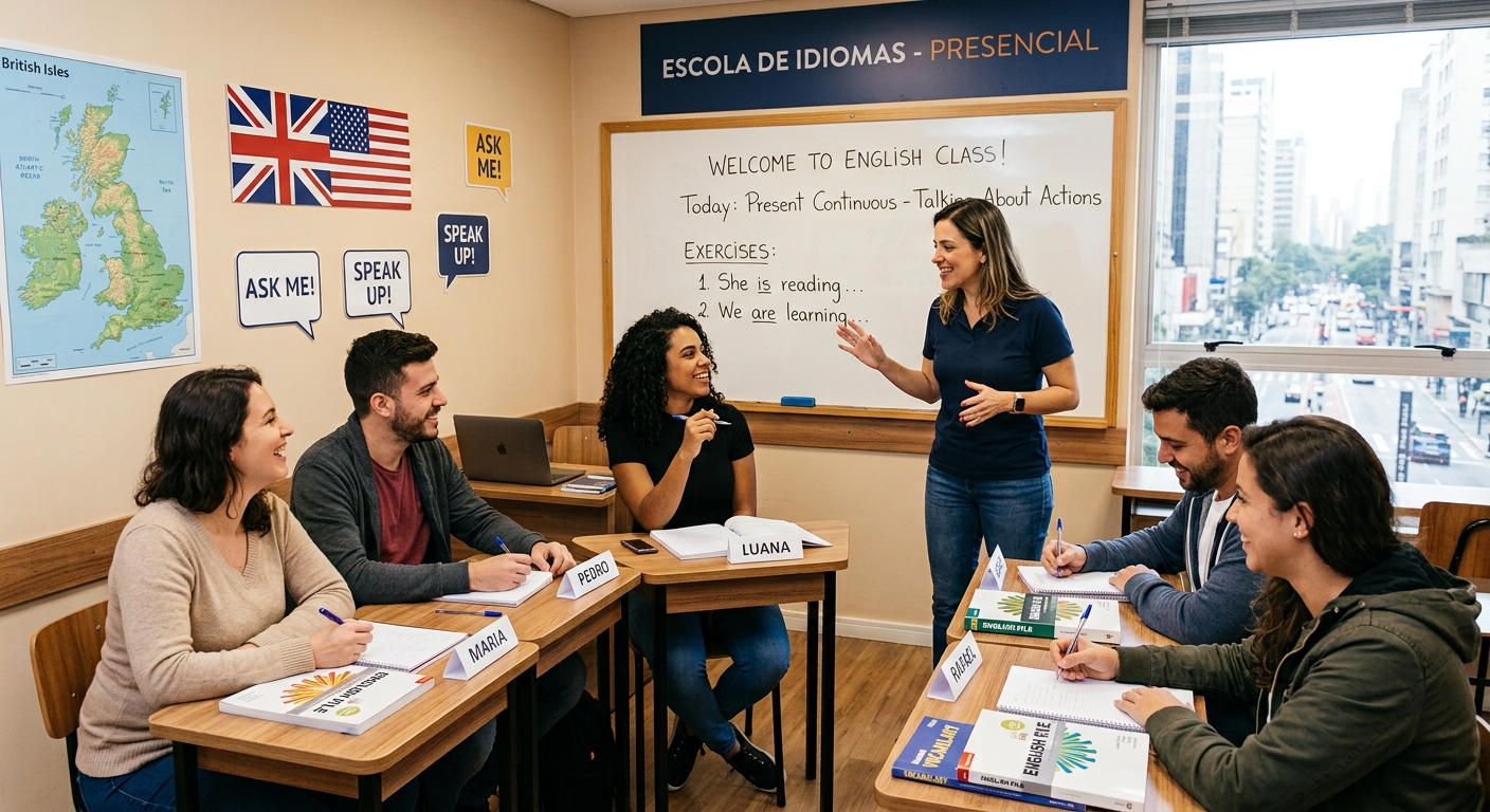 melhores cursos de inglês presenciais